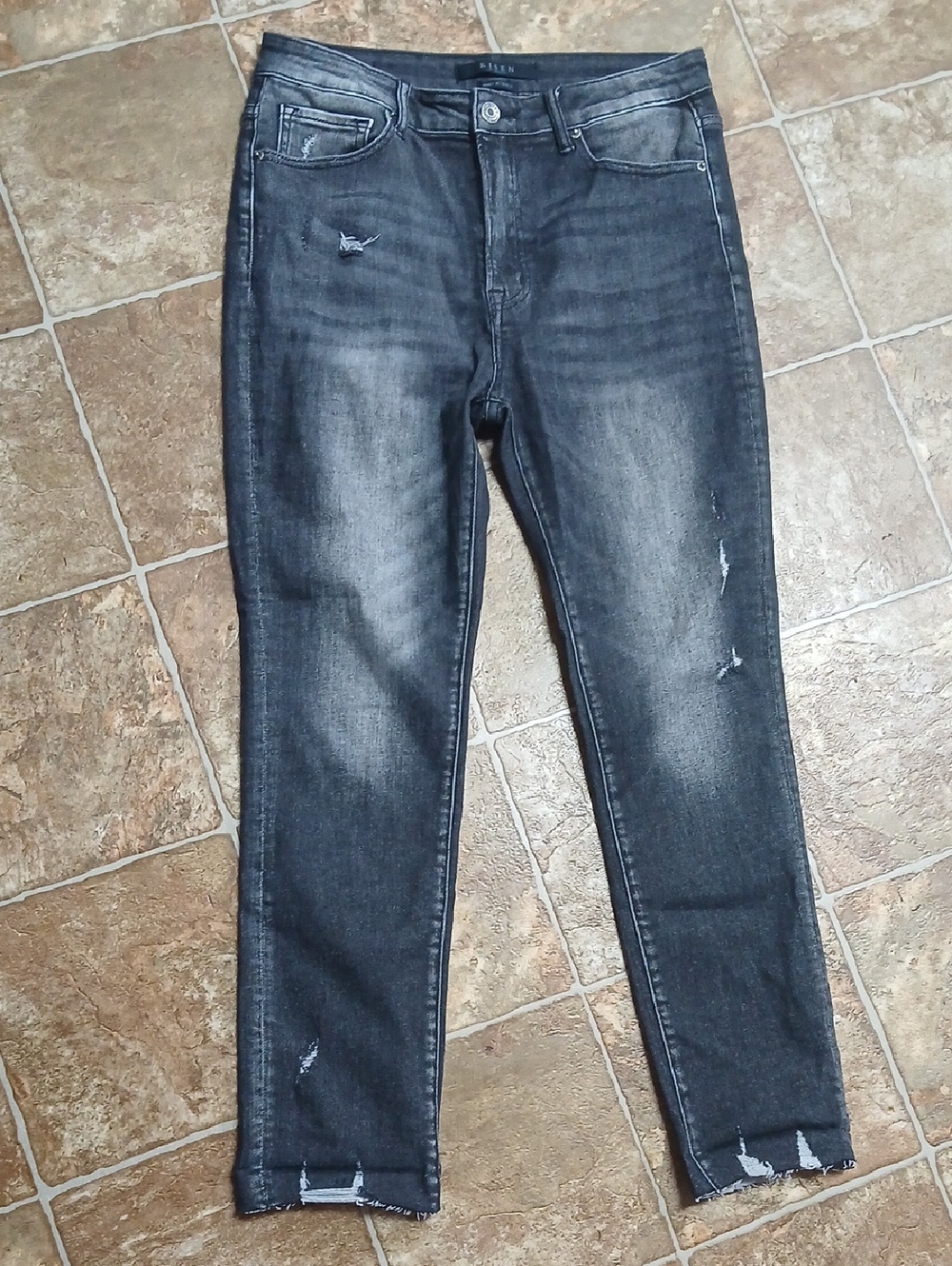 GUC Risen Men's Straight Black Wash Jeans